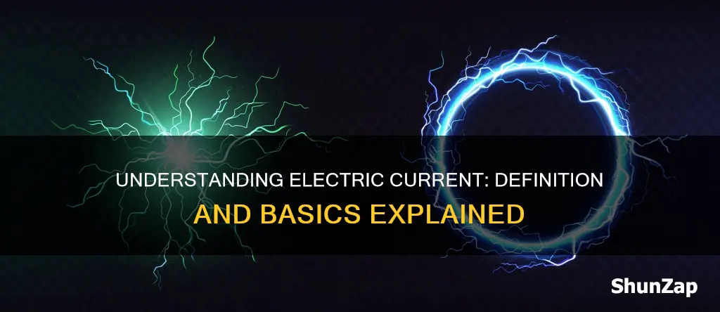 what do u mean by electric current