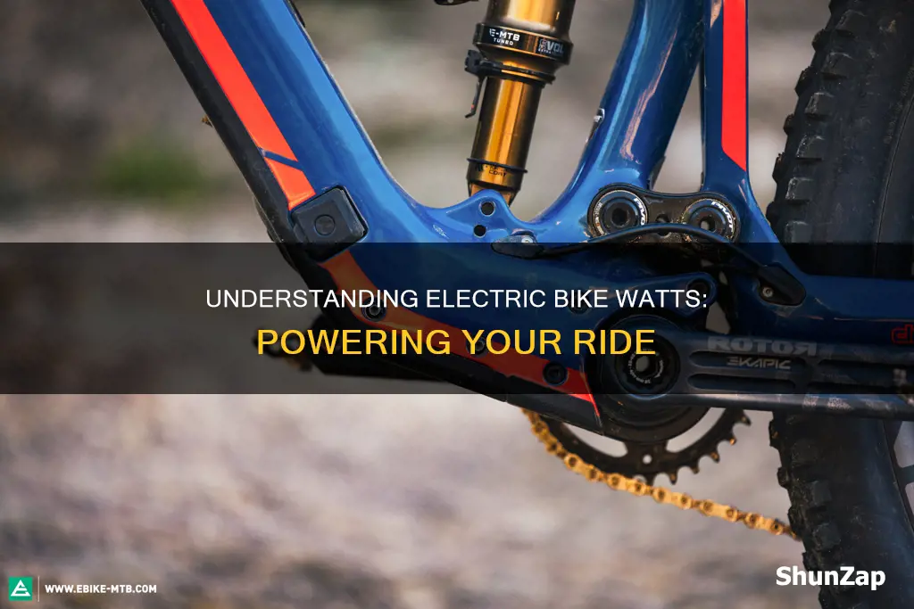 what do watts mean on a electric bike