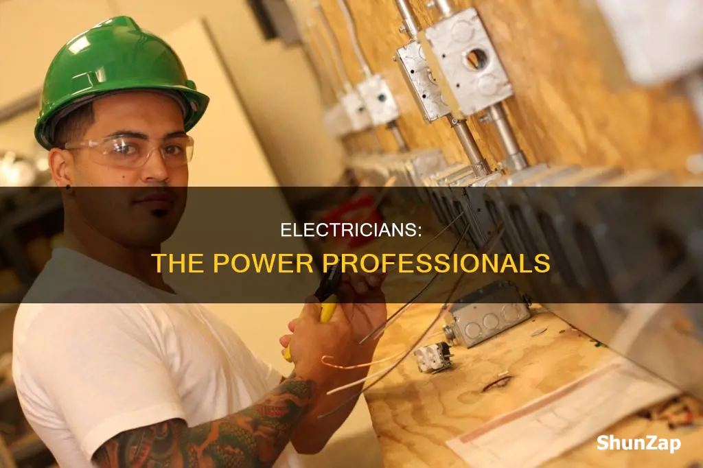 what do you call an electrical person