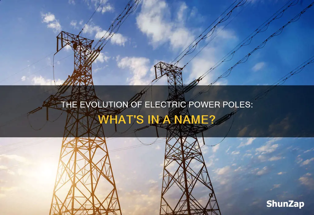 what do you call electric big poles