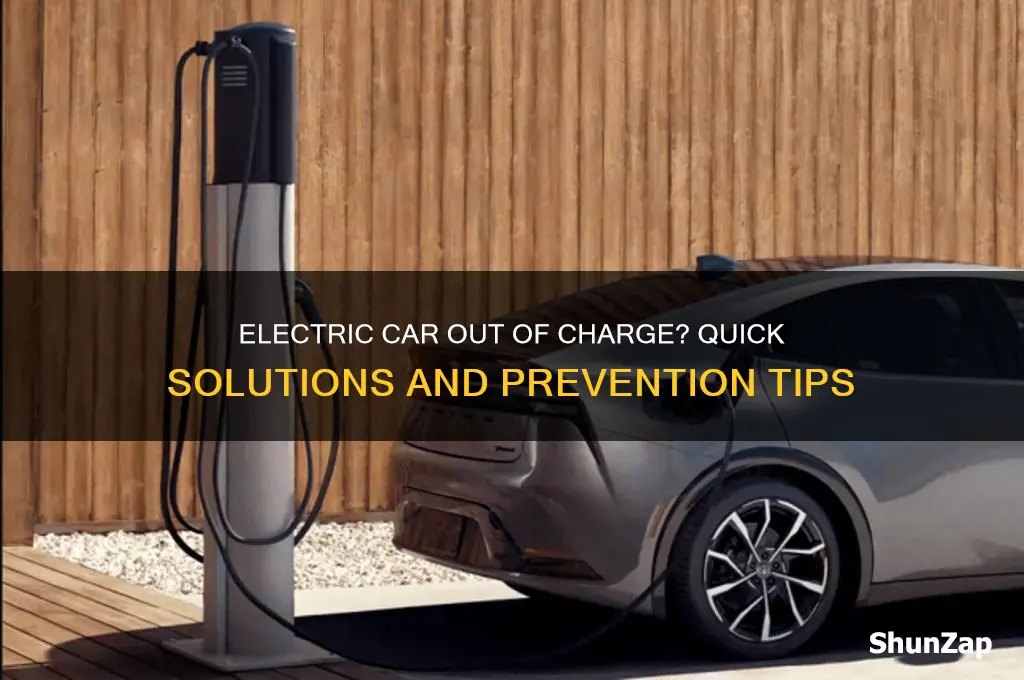 what do you do if electric car runs out