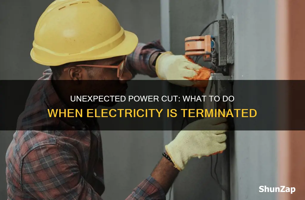 what do you if electric is terminated
