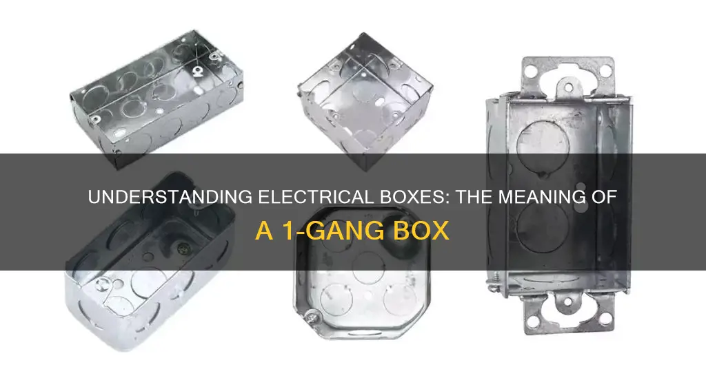 what does 1 gang mean when talking about electrical boxes
