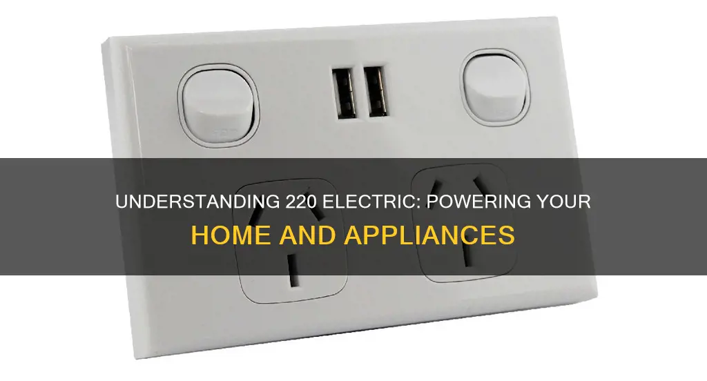 what does 220 electric mean