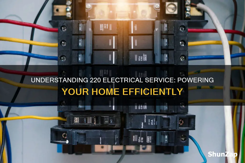 what does 220 electrical service mean