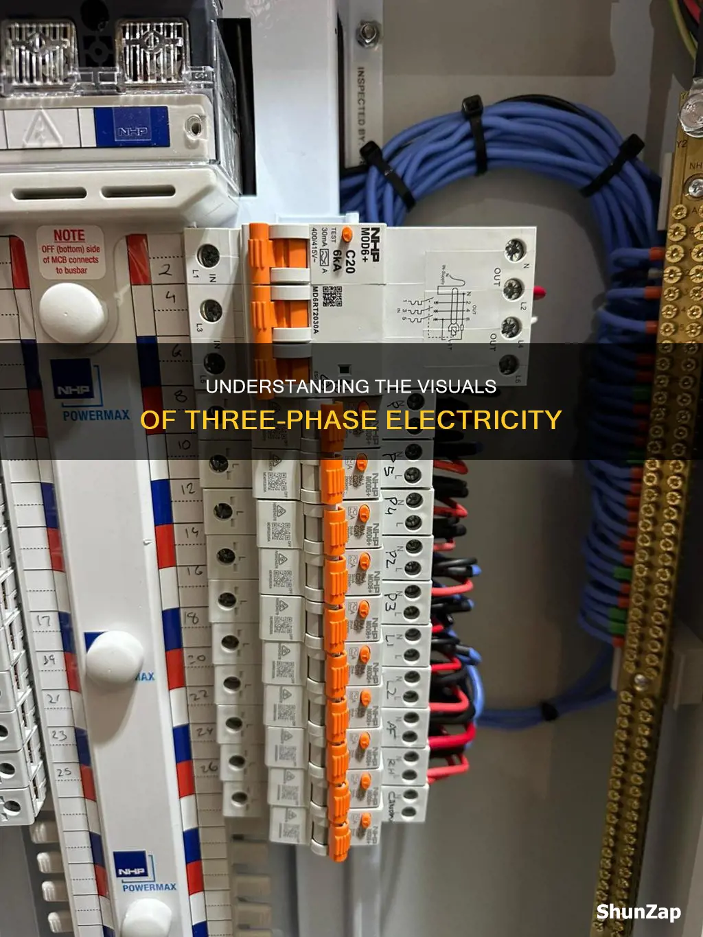 what does 3 phase electric look like