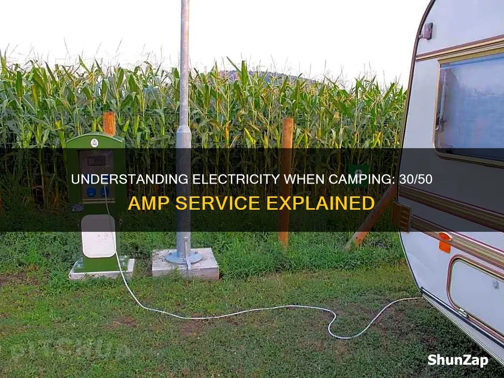 what does 30 50 electricity mean when camping