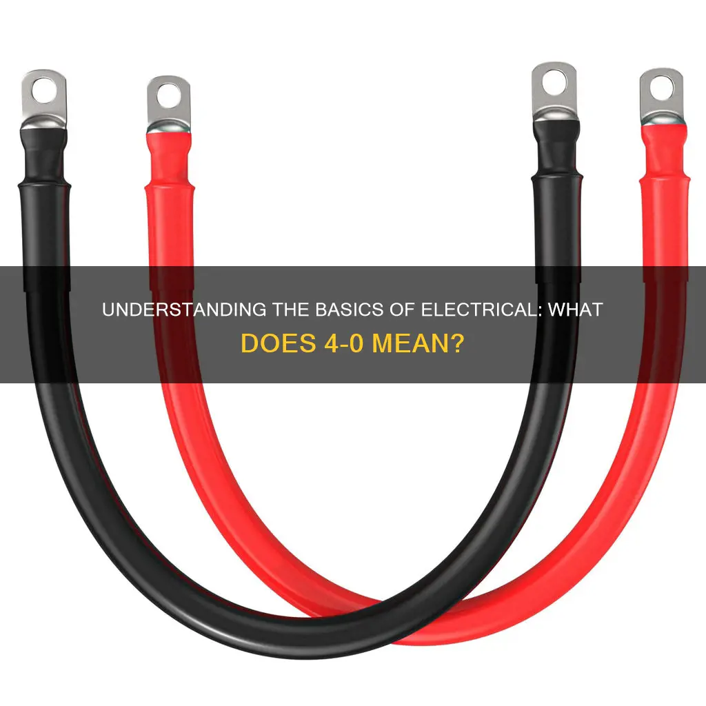 what does 4 0 in electrical mean