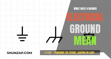 Electrical Ground Symbols: Dashed Lines and Their Meanings