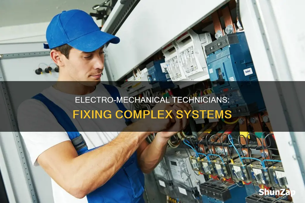 what does a electro mechanical technician do