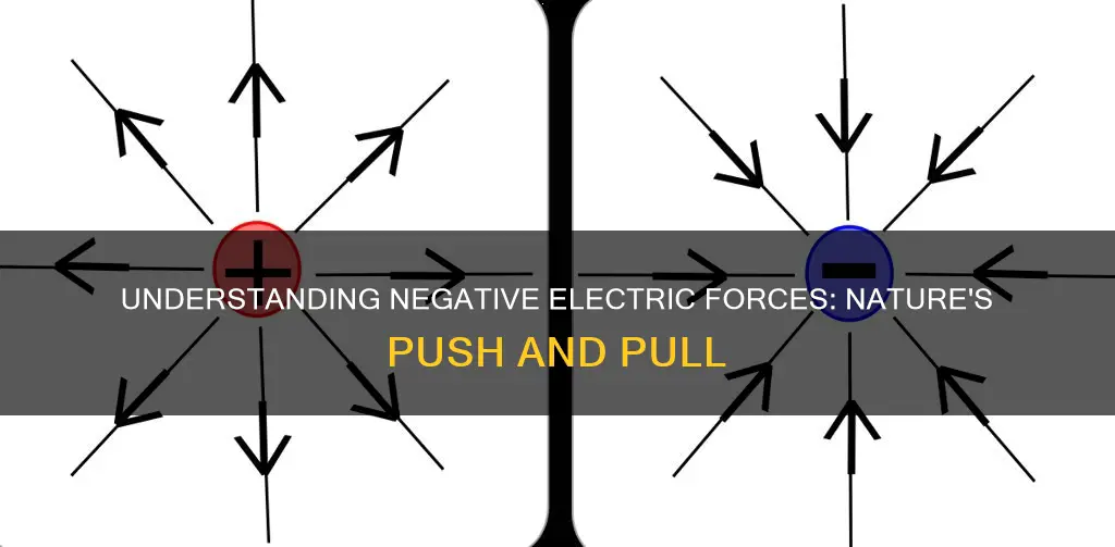 what does a negative electric force mean