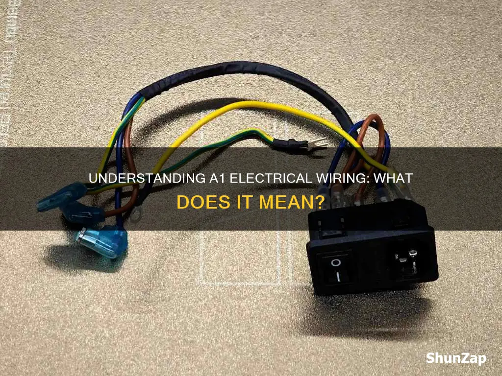 what does a1 mean in electrical wiring