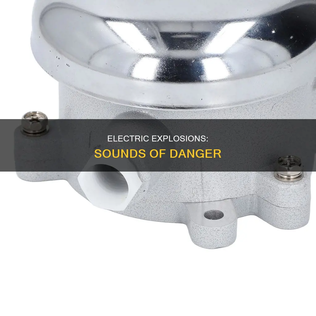 what does an electric explosion sound like