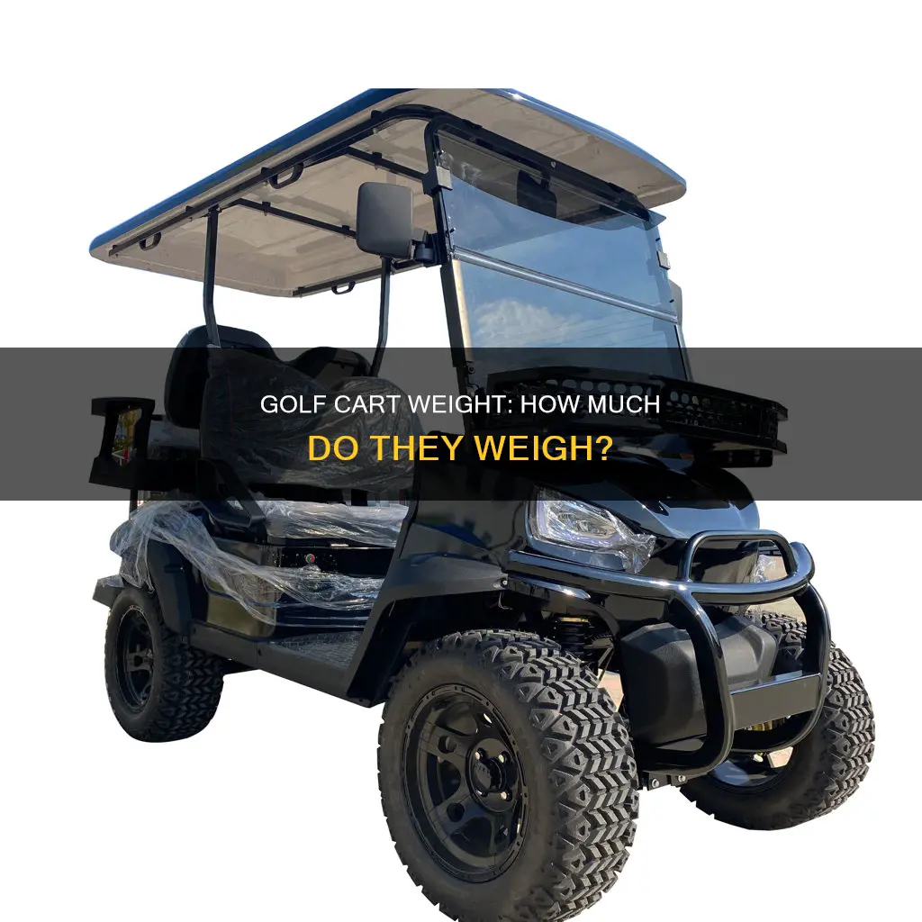 what does an electric golf cart weigh