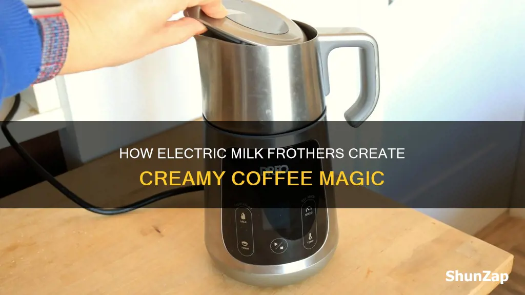 what does an electric milk frother do