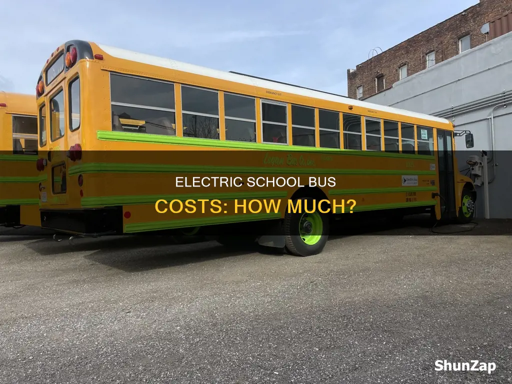 what does an electric school bus cost