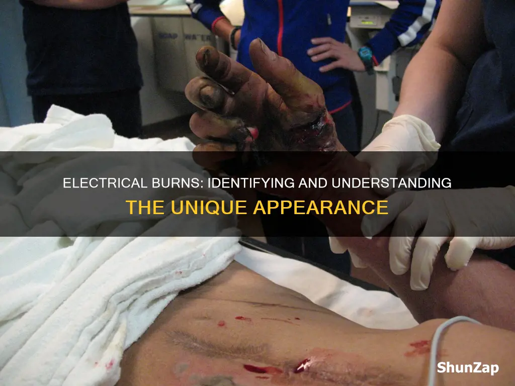 what does an electrical burn look like