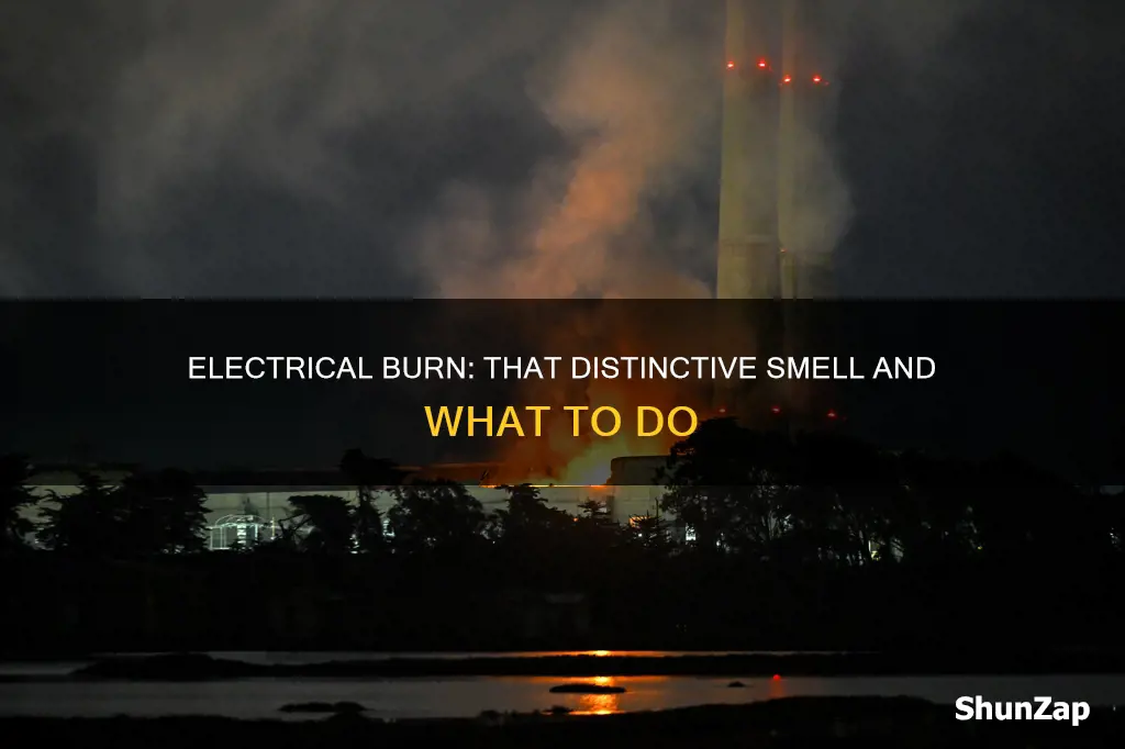 what does an electrical burn smell like