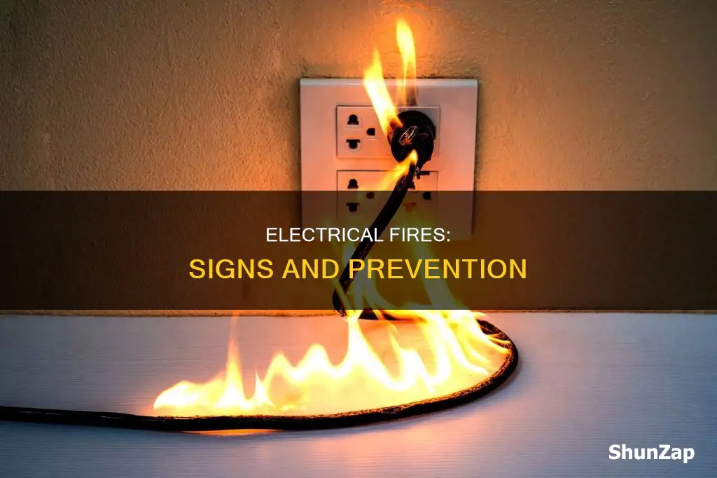 what does an electrical fire look like