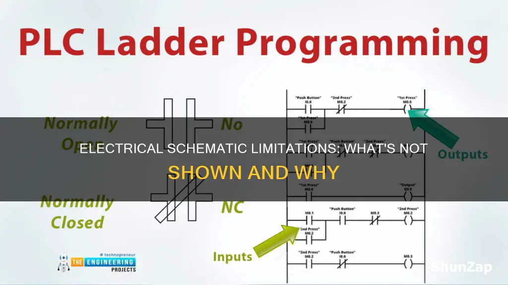 what does an electrical schematic not show