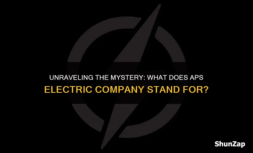 what does aps electric company stand for