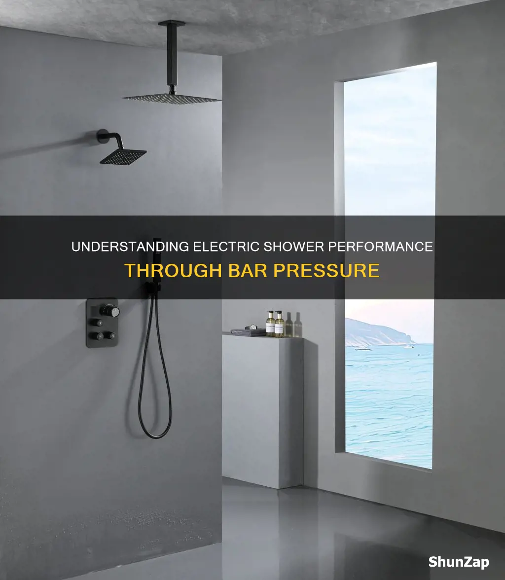what does bar pressure mean on electric shower