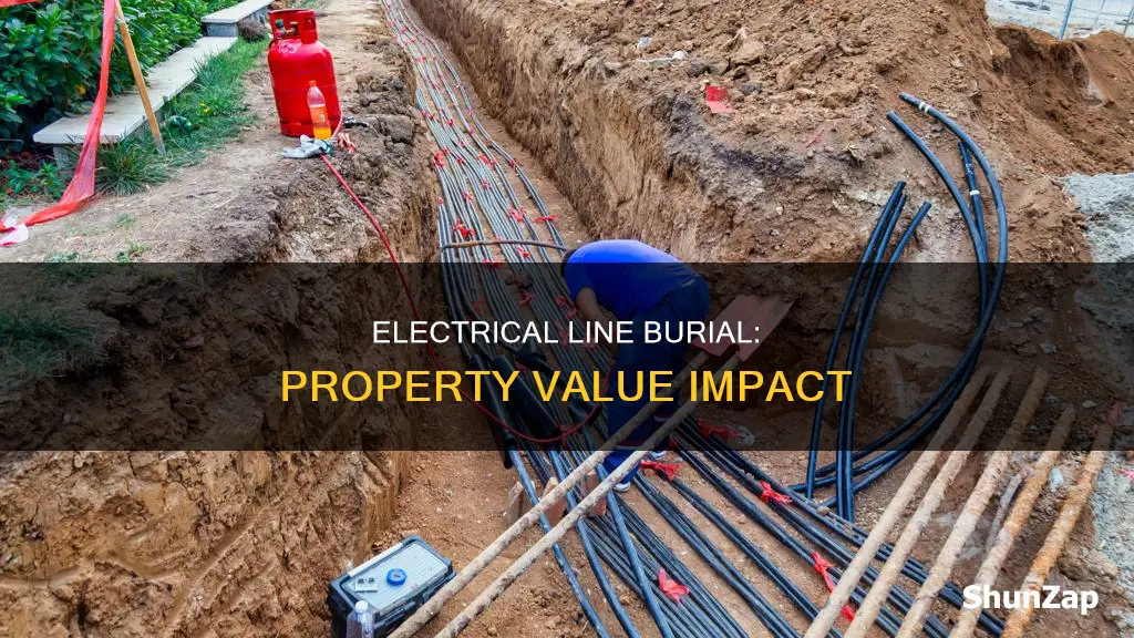 what does burying electrical lines property value