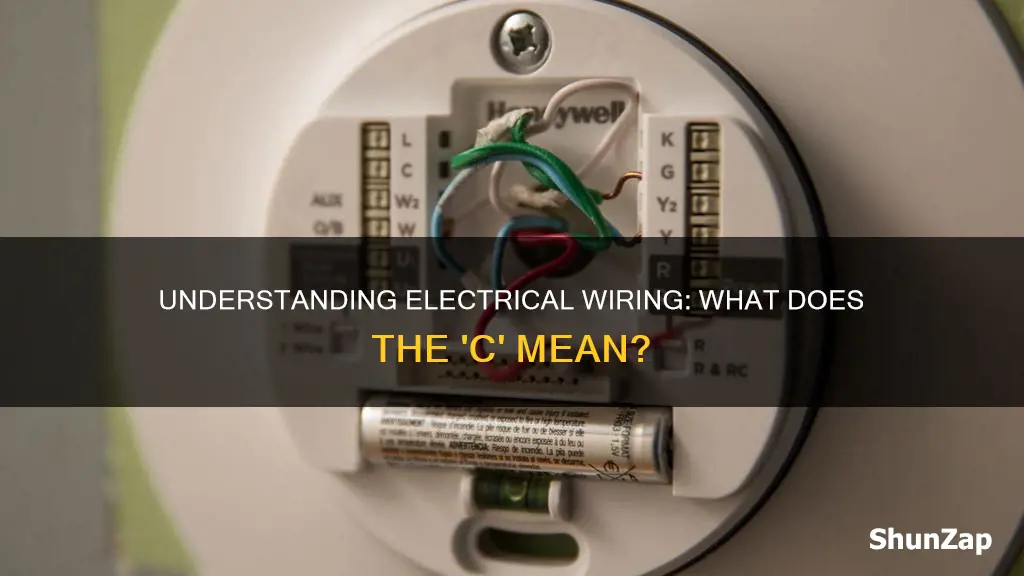 what does c mean in electrical wiring