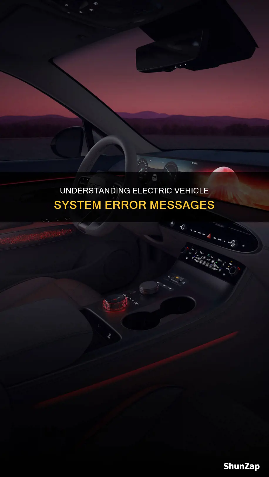 what does check electric vehicle system mean