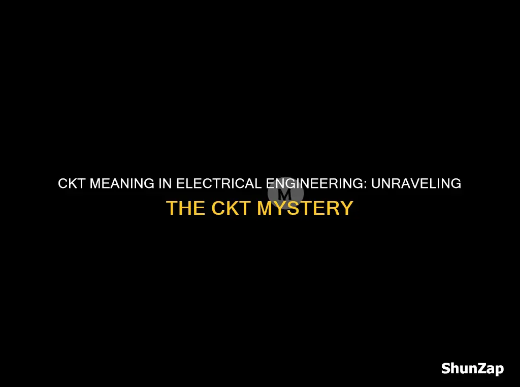 what does ckt mean in electrical