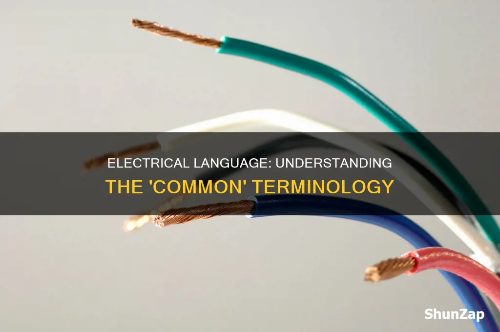 what does common mean in electrical language