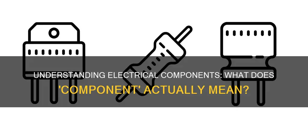 what does component mean in electricity