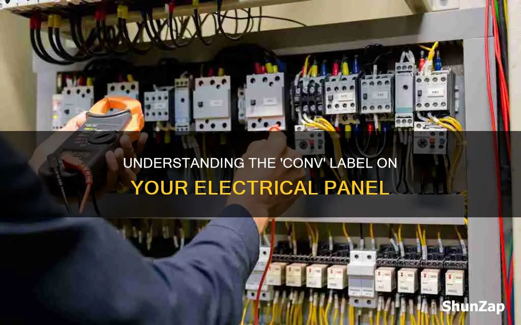 what does conv mean on electrical panel