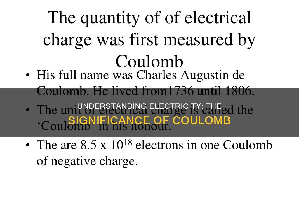 what does coulomb mean in electricity