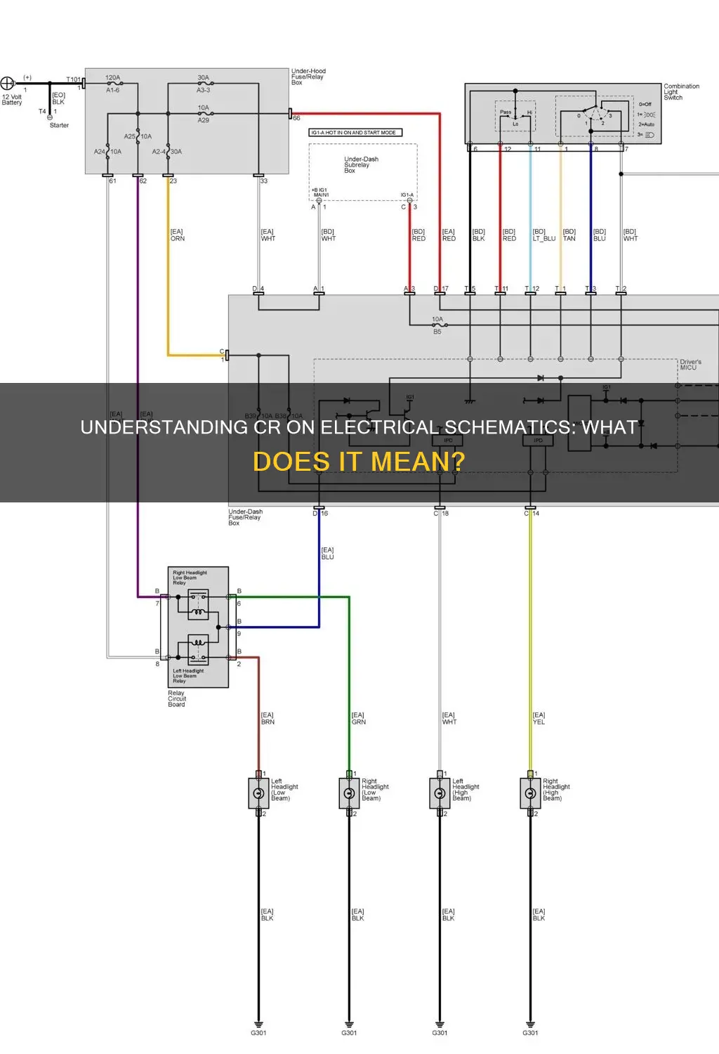 what does cr mean on electrical schematic