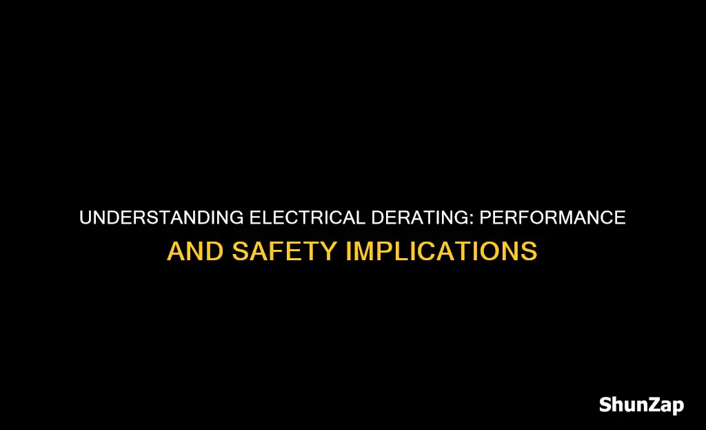 what does derating mean in electrical terms