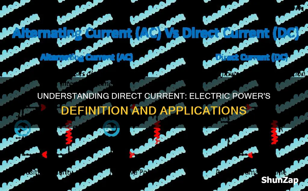 what does direct electric current mean