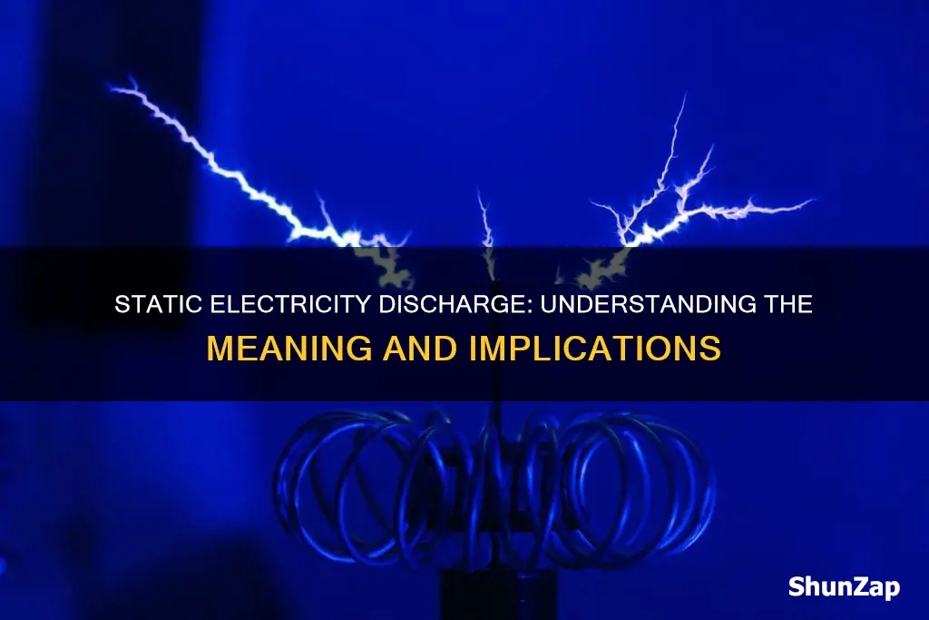 what does discharge mean in static electricity