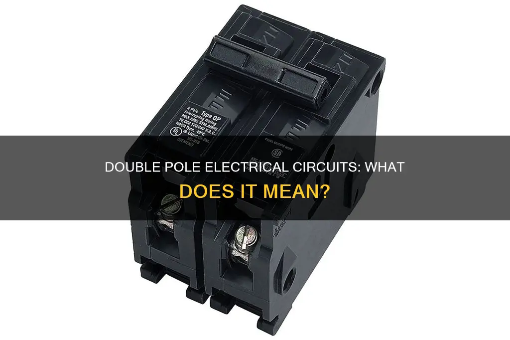 what does double pole mean in electrical