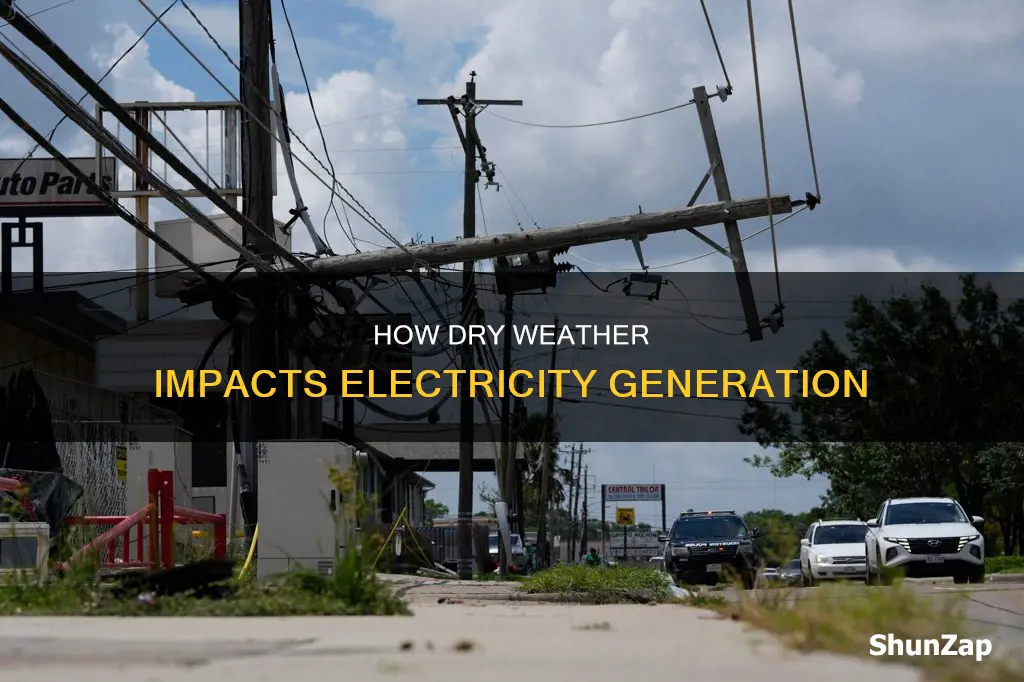 what does dry weather do to electricity