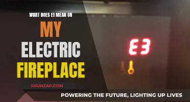 Understanding the E1 Error Code on Your Electric Fireplace
