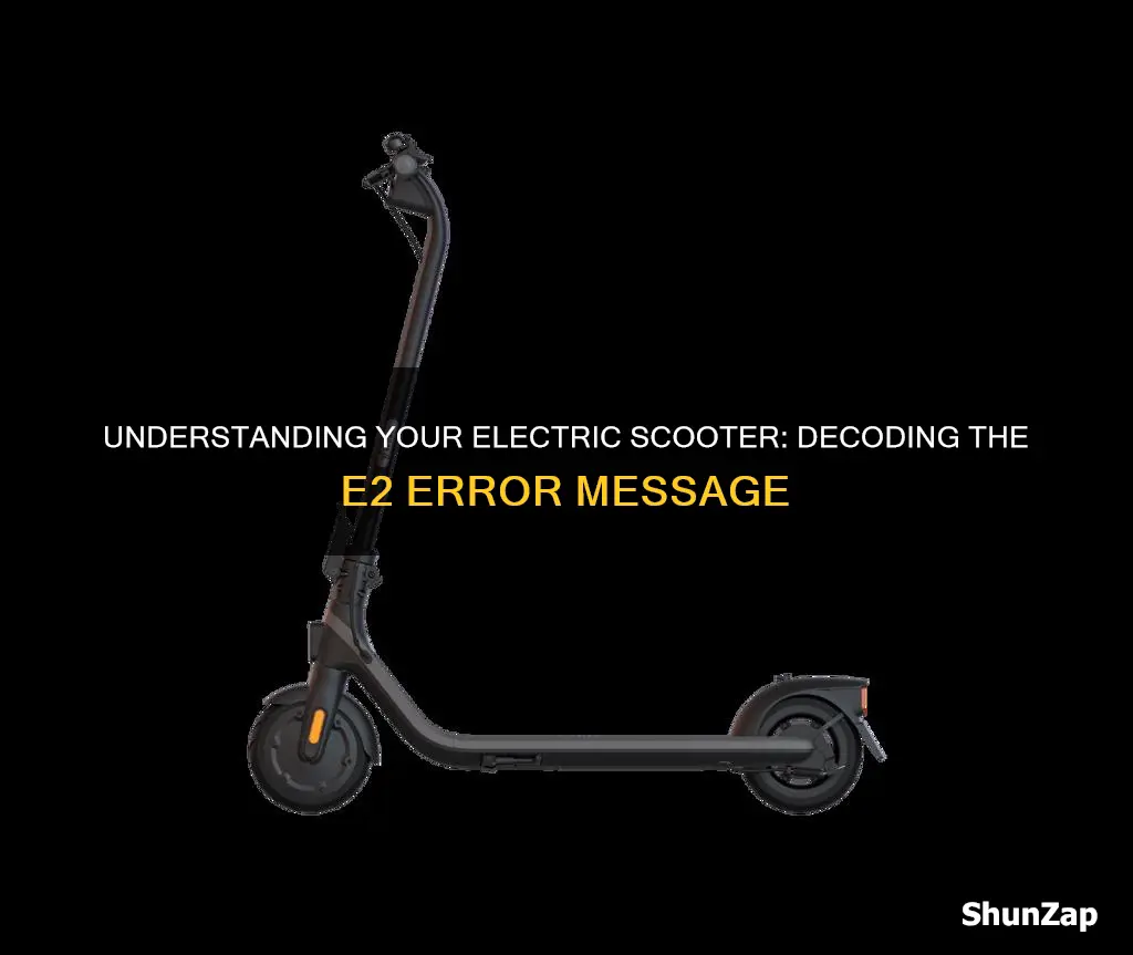 what does e2 mean on a electric scooter