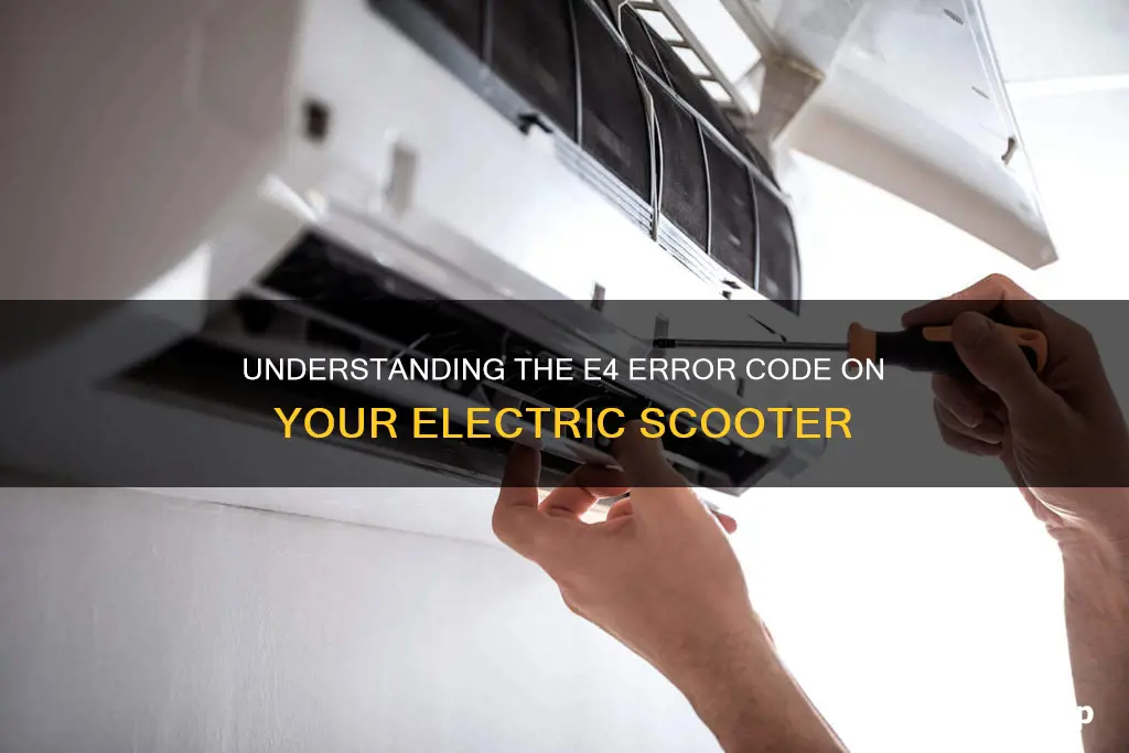 what does e4 mean on a electric scooter
