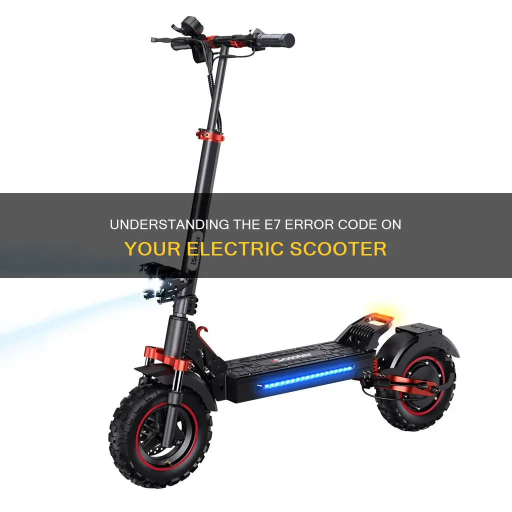 what does e7 mean on a electric scooter