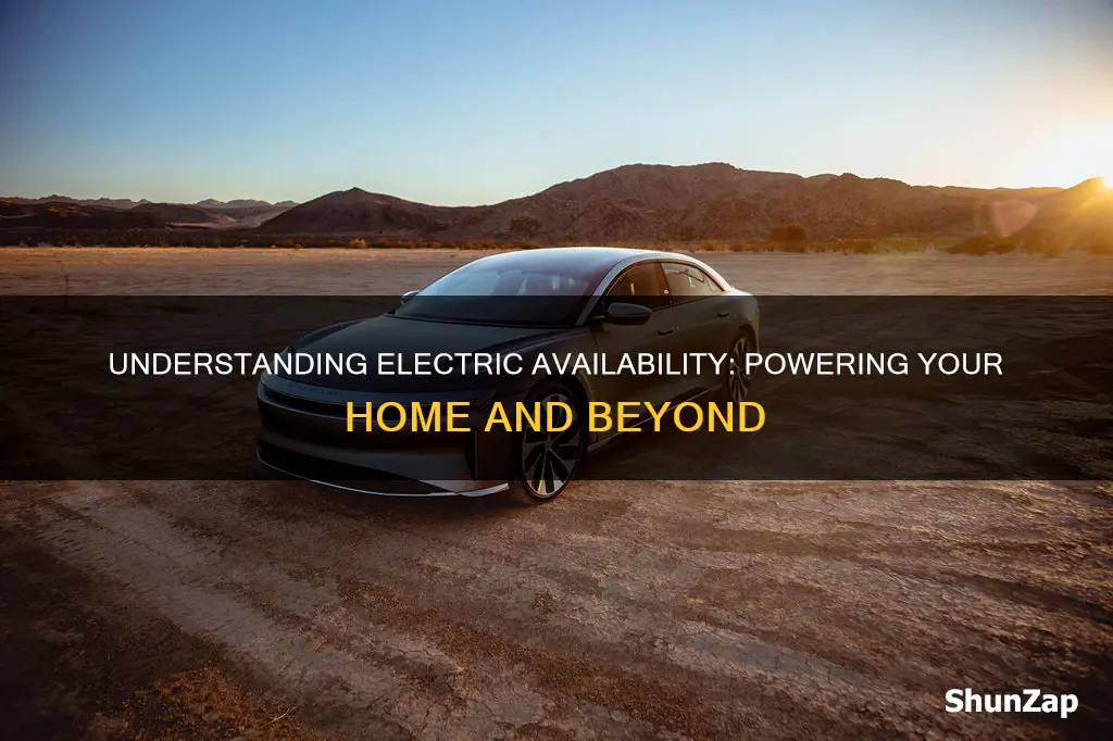 what does electric available mean