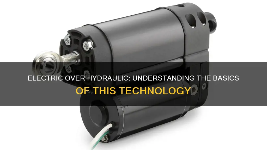 what does electric over hydraulic mean