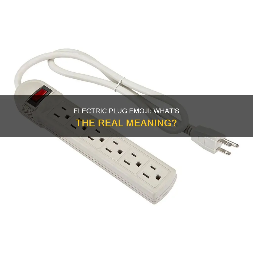 what does electric plug emoji mean