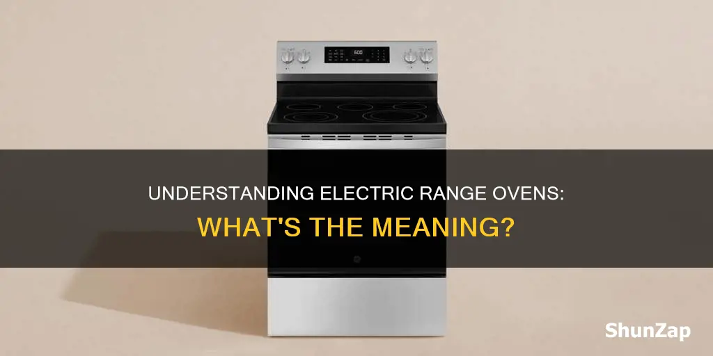 what does electric range oven mean