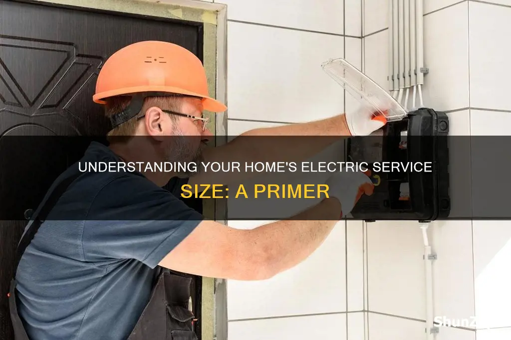 what does electric service size mean