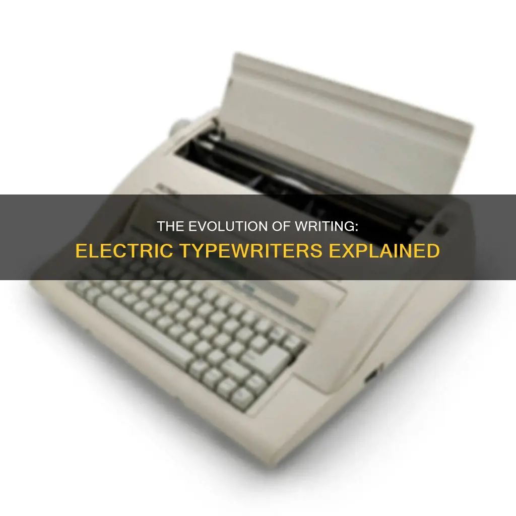 what does electric typewriter mean